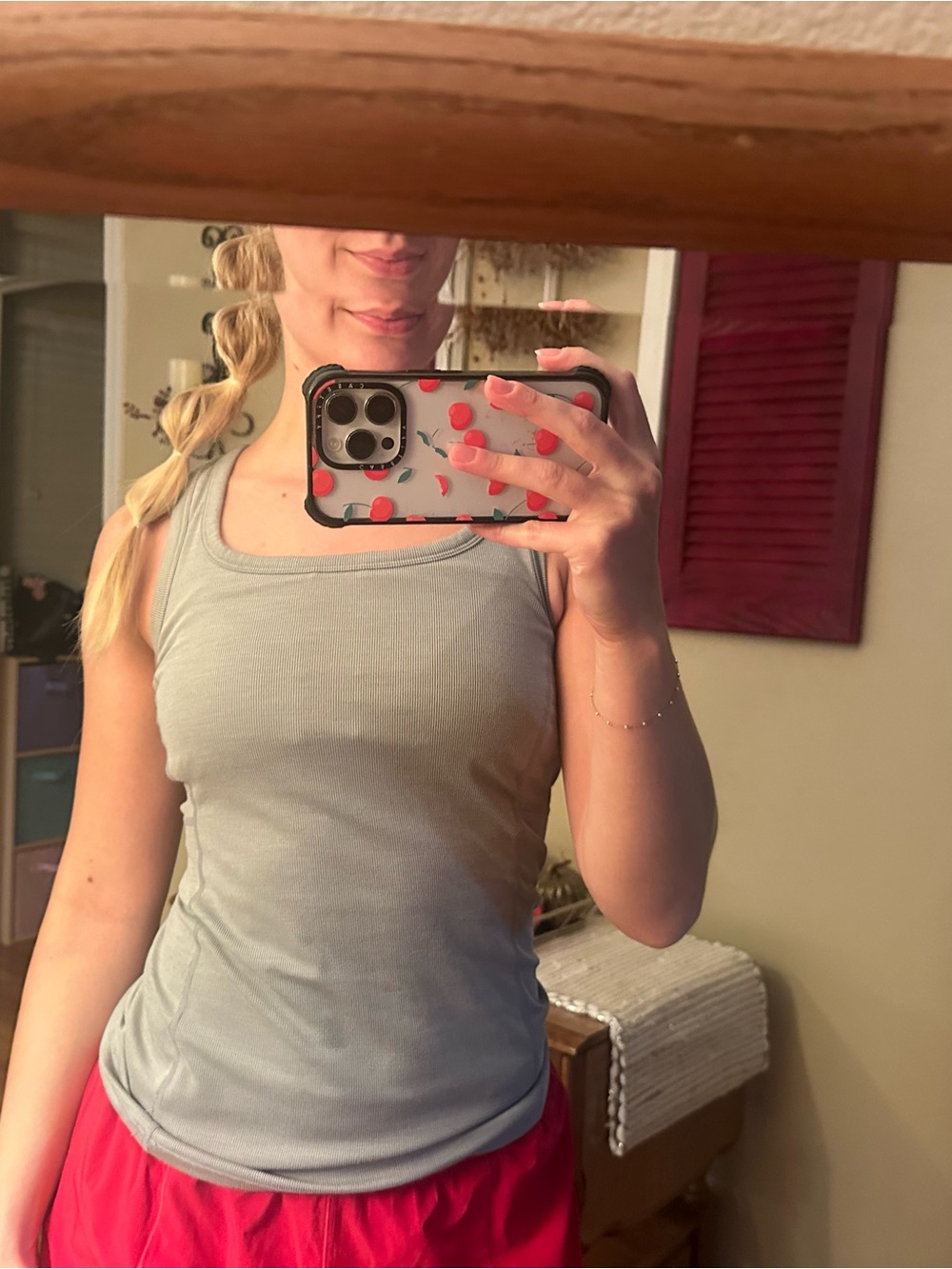 PrAna Grey Racerback Tank Top